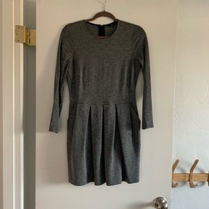Babaton gray pleated dress